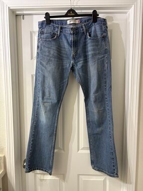 Levi’s Blue Men’s Bootcut Jeans Classic Blue Denim 527- 33 x 32